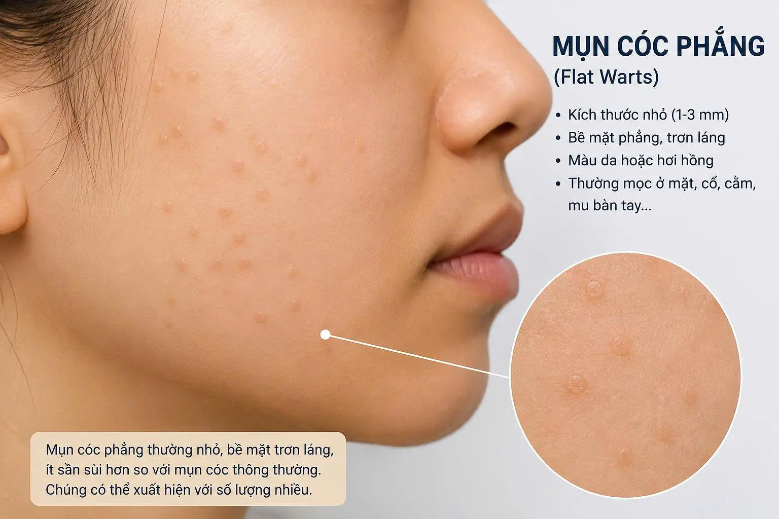 Mụn cóc là gì? Nguyên nhân, các loại thường gặp và cách chăm sóc tại nhà.
